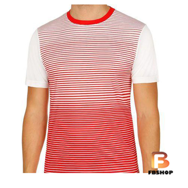 Áo Tennis Wilson Mens Team Striped Red