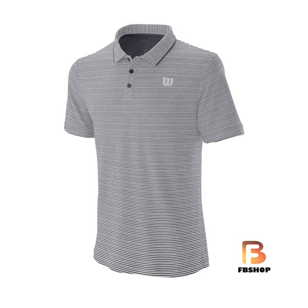 Áo Tennis Wilson Mens Training Polo Grey