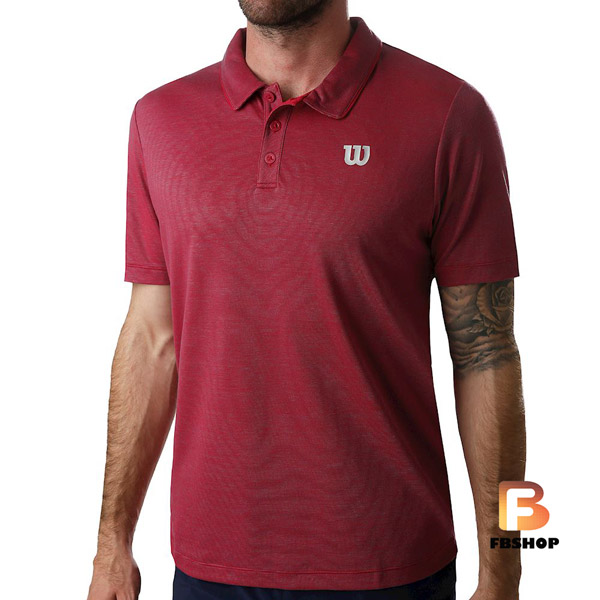 Áo Tennis Wilson Mens Training Polo Red