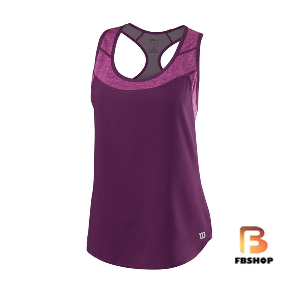 Áo Tennis Wilson Womens UWII Hybrid Purple