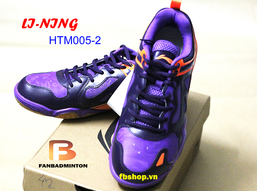 giày lining màu đen tím HTM005-2 - các góc 