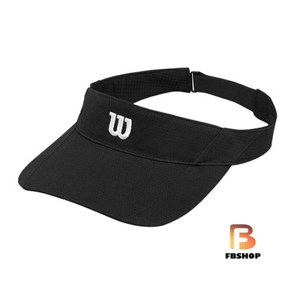 Mũ Tennis Wilson Visor Ultralight Black