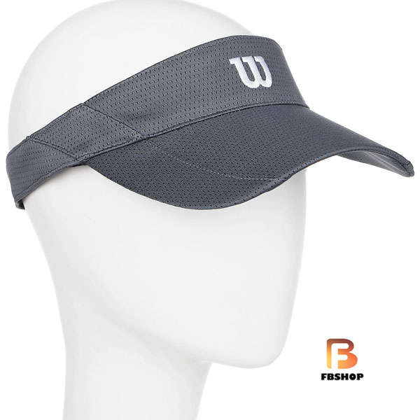 Mũ Tennis Wilson Visor Ultralight Black