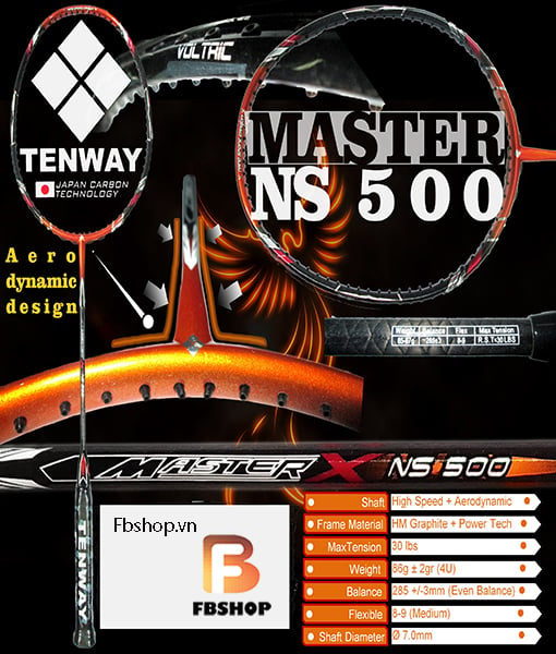 Vợt cầu lông Tenway Master 500