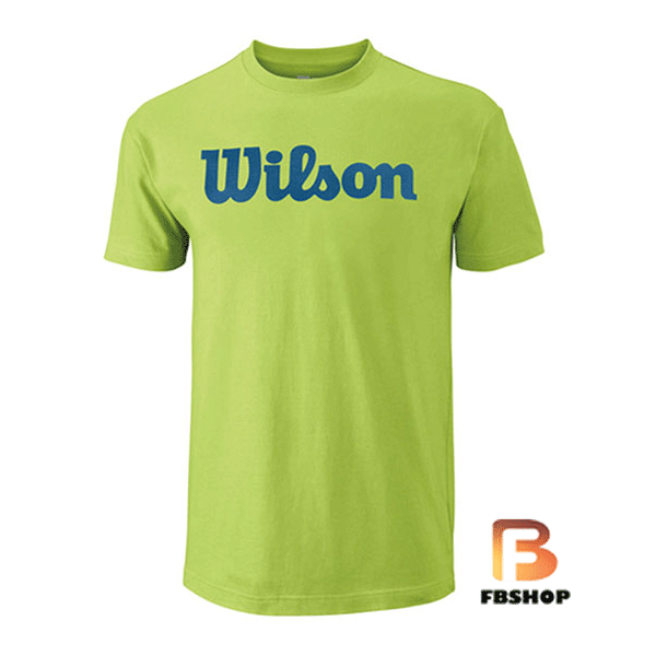 Áo Tennis Wilson Mens Script Cotton Tee Green