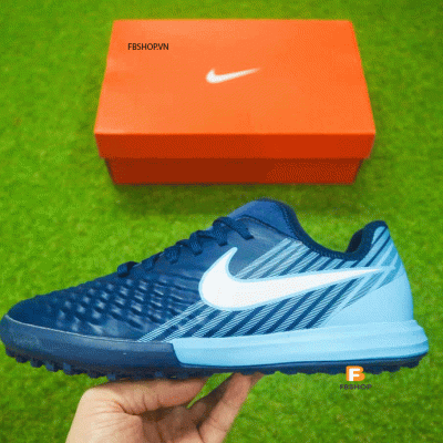 Giày Đá Bóng Nike Magista X màu Tím than gót xanh