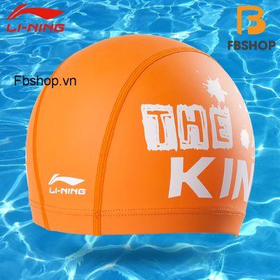 Mũ bơi trẻ em PU Lining họa tiết dễ thương màu cam