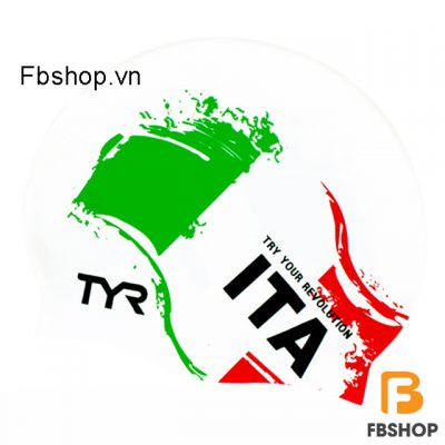 Hình ảnh tổng quan Mũ bơi TYR họa tiết cờ Italia TCR