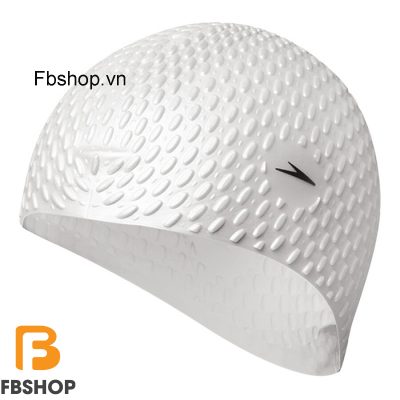 Mũ bơi chống thấm Speedo màu trắng Hình ảnh tổng quan Mũ bơi chống thấm Speedo màu trắng