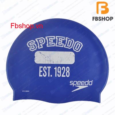 Mũ bơi unisex silicone Speedo EST.1928 xanh dương 