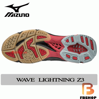 Giày Wave Lightning Z3 đen đỏ