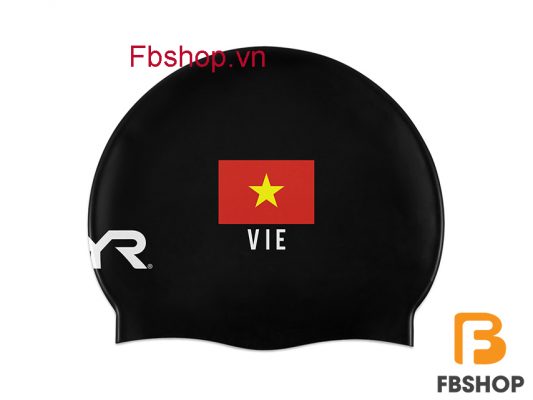 Hình ảnh tổng quan Mũ bơi TYR solid silicone cap Vietnam