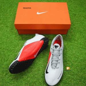 Giày đá bóng sân cỏ nhân tạo Nike Phantom VSN TF trắng xám