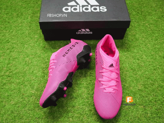 Giày đá banh màu hồng Adidas Nemeziz 