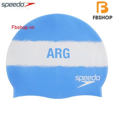 Mũ bơi silicone Speedo họa tiết cờ các quốc gia - cờ Argentina