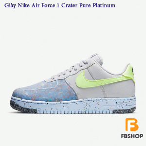 Giày Nike Air Force 1 Crater Pure Platinum | Cấu Trúc Tuyệt Hảo
