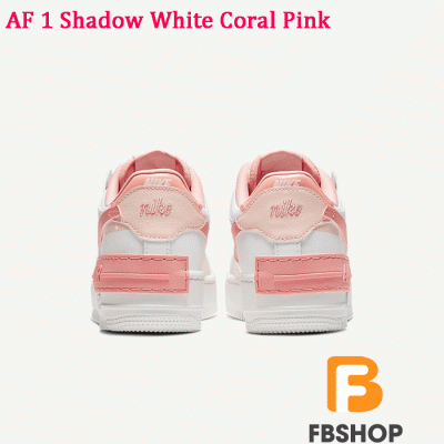 Giày Nike Air Force 1 Shadow White Coral Pink