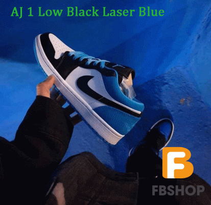 Nike Air Jordan 1 Low Black Laser Blue
