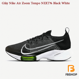 Giày Nike Air Zoom Tempo NEXT% Black White | Huấn Luyện Bền Vững