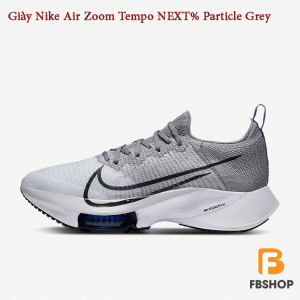Giày Nike Air Zoom Tempo NEXT% Particle Grey | Huấn Luyện Bền Vững