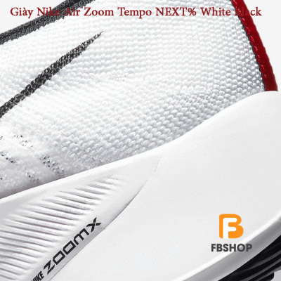 Giày Nike Air Zoom Tempo NEXT% White Black
