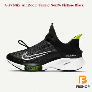 Giày Nike Air Zoom Tempo Next% FlyEase Black | Tiêu Chuẩn Bền Vững