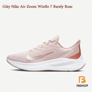 Giày Nike Air Zoom Winflo 7 Barely Rose | Khoảng Cách An Toàn