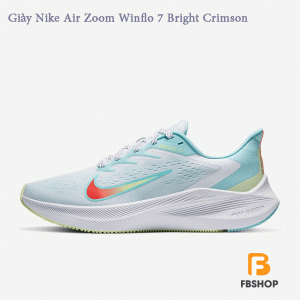 Giày Nike Air Zoom Winflo 7 Bright Crimson | Khoảng Cách An Toàn