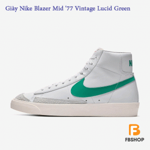 Giày Nike Blazer Mid '77 Vintage Lucid Green | Phong Cách Cổ Điển