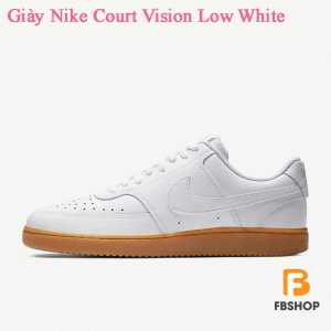 Giày Nike Court Vision Low White | Đơn Giản và Dễ Phối Đồ