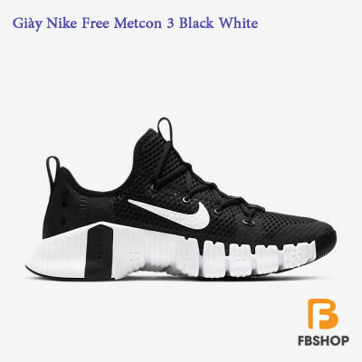 Giày Nike Free Metcon 3 Black White