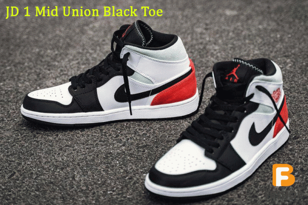 Nike Jordan 1 Mid Union Black Toe
