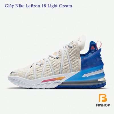 Giày Nike LeBron 18 Light Cream