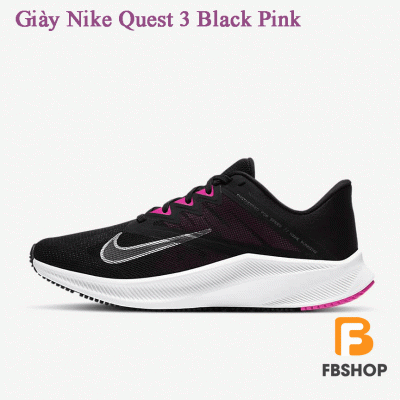 Giày Nike Quest 3 Black Pink