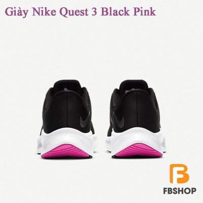Giày Nike Quest 3 Black Pink