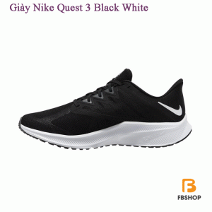 Giày Nike Quest 3 Black White | Tạo Nên Những Bước Chạy Như Bay