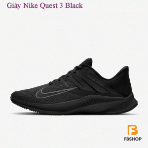 Giày Nike Quest 3 Black | Tạo Nên Những Bước Chạy Như Bay