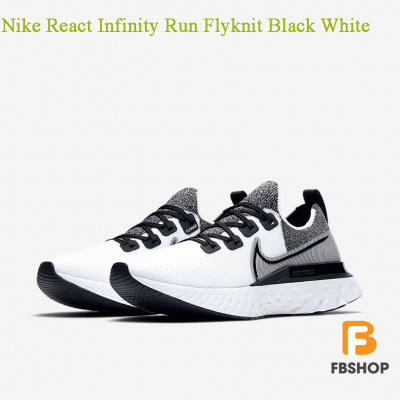 Giày Nike React Infinity Run Flyknit Black White