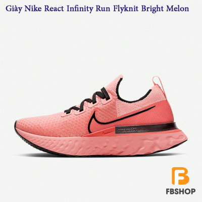 Giày Nike React Infinity Run Flyknit Bright Melon