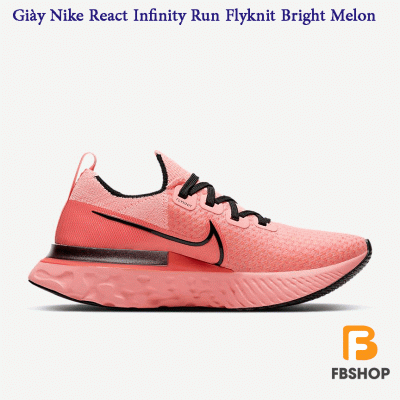Giày Nike React Infinity Run Flyknit Bright Melon
