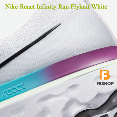 Giày Nike React Infinity Run Flyknit White