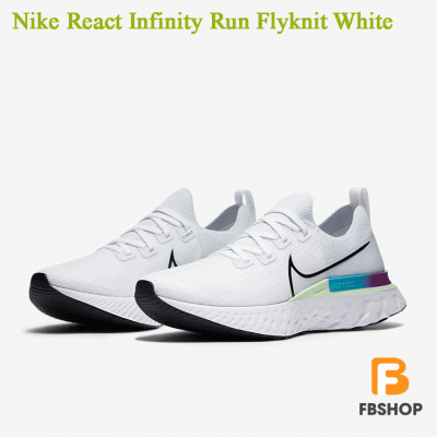 Giày Nike React Infinity Run Flyknit White