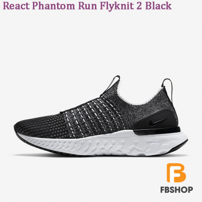 Giày Nike React Phantom Run Flyknit 2 Black