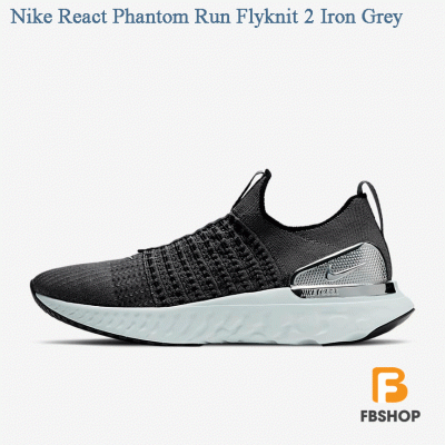 Giày Nike React Phantom Run Flyknit 2 Iron Grey