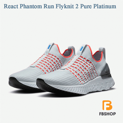 Giày Nike React Phantom Run Flyknit 2 Pure Platinum