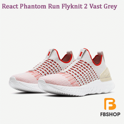Giày Nike React Phantom Run Flyknit 2 Vast Grey