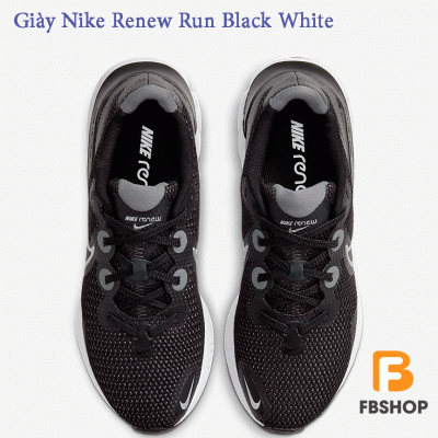 Giày Nike Renew Run Black White