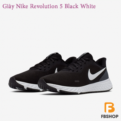 Giày Nike Revolution 5 Black White
