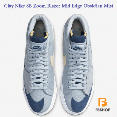 Giày Nike SB Zoom Blazer Mid Edge Obsidian Mist