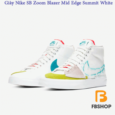 Giày Nike SB Zoom Blazer Mid Edge Summit White